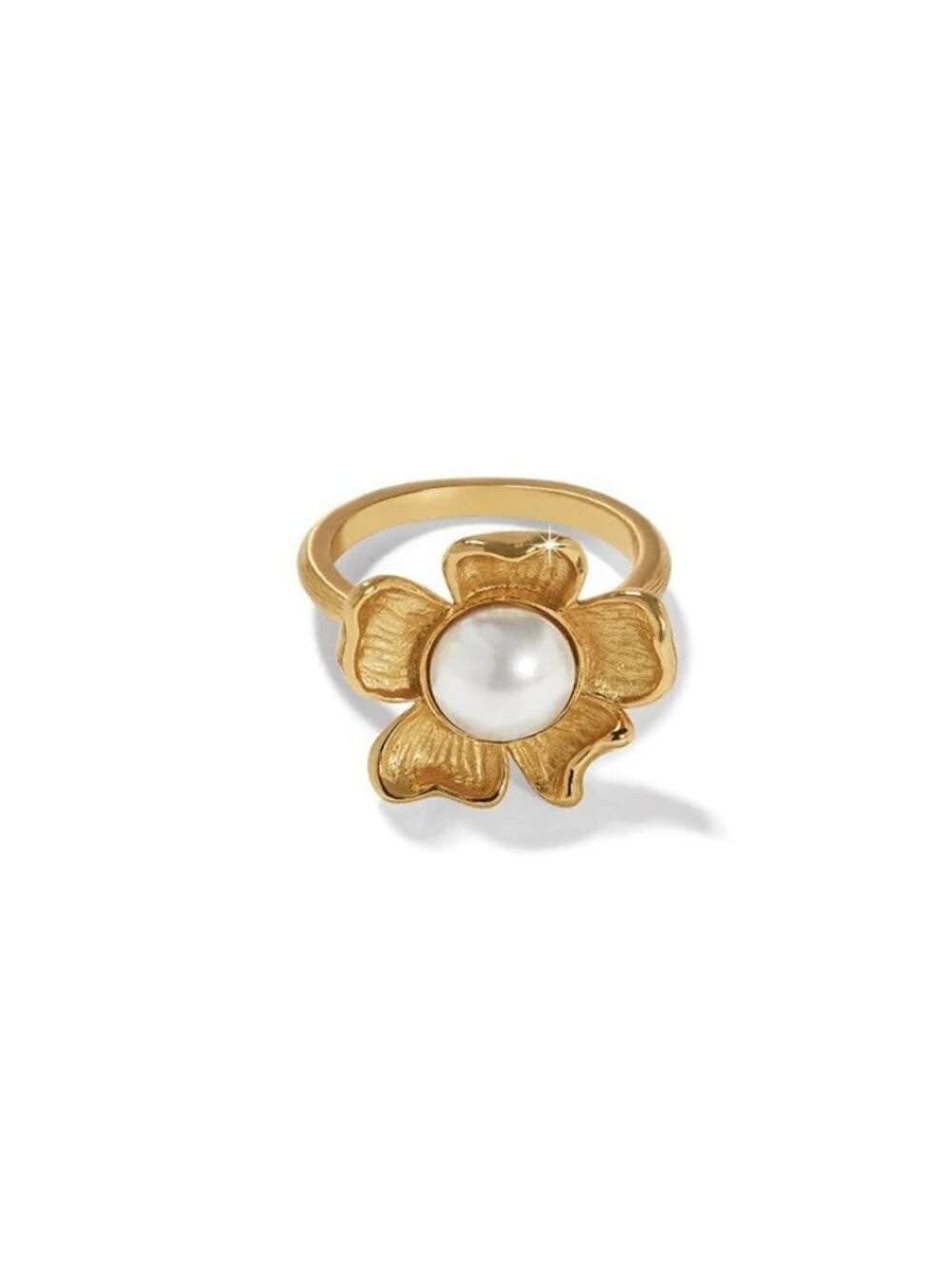Brighton Everbloom Pearl Ring  $84  SIZE 7 GOLD NWT   J63165